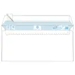 500 Enveloppes blanches 110 x 220 - 80g - Bande siliconée - Fiducial