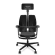 Siège DUO BACK ergonomique synchrone noir monté