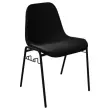Chaise coque Beta accrochable - noir 