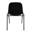 Chaise coque Beta accrochable - noir 