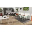 Tabouret haut H 75 cm POPP dossier bas