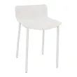 Tabouret POPP dossier bas blanc H60 