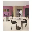 Tabouret POPP dossier bas blanc H60 