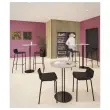 Tabouret POPP dossier bas noir H60