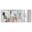 2 Chaises hautes VOID pi&eacute;tement luge vert mont&eacute;es 