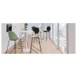 2 Chaises hautes VOID pi&eacute;tement luge vert mont&eacute;es 