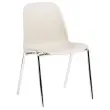 Chaise Charlotte beige pastel 