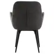 2 Fauteuils Tissu gris 4 pieds m&eacute;tal mont&eacute;s 