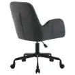 2 Fauteuils Tissu gris piétement à roulettes montés