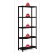 Etag&egrave;re &ndash; L 75 cm &ndash; 5 rayonnages &ndash; Noir 