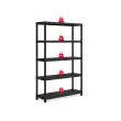 Etag&egrave;re &ndash; L 120 cm &ndash; 5 rayonnages &ndash; Noir 