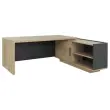 Bureau BARI Retour droit 180 cm chêne du bocage monté