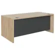 Bureau BARI 180 cm chêne du bocage monté