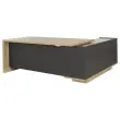 Bureau BARI 180 cm chêne du bocage monté