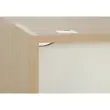 Bureau rectangulaire BARI L180 cm chêne et blanc monté