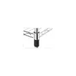 Etagère multifonction 3 niveaux L90 x H90 cm gris métal acier