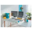 Station de travail assis-debout avec plateau coulissant