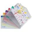 6 pochettes &agrave; scratch en polypropyl&egrave;ne recycl&eacute; 