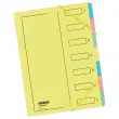 Trieur avec &eacute;lastique - dos extensiblerenforc&eacute; - 7 compartiments 