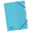 Trieur avec élastique - dos extensible renforcé - 12 compartiments
