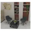 Table basse m&eacute;tal ajour&eacute;e noir 