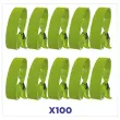 100 bracelets en tissu verts