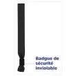 100 bracelets en tissu noirs