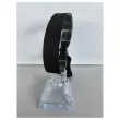 100 bracelets en tissu noirs