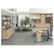 Bureau BELGRADE 140 x 80 chêne pieds anthracite monté