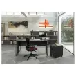 Bureau BELGRADE 160 x 80 ch&ecirc;ne pieds anthracite mont&eacute; 