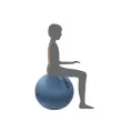 Ballon assise ergonomique – Ø 65 cm – Bleu – Alba