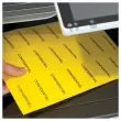50 planches étiquettes L70xH37mm, 1200 étiq/ boîte, jaune