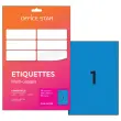 50 planches étiquettes L210xH297mm, 50 étiq/ boîte, bleu