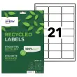 15 planches &eacute;tiquettes recycl&eacute;es blanches63,5 x 38,1mm 