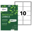 15 planches étiquettes recyclées blanches99,1 x 57 mm