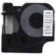 5 rubans D1 12mmx7m impression noire / blanc comp DYMO S0720530