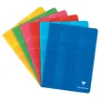 Cahier piqué 17x22 cm 96 pages petits carreaux - couleur aléatoire