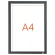 Porte-affiche clipsable A4 Nobo impression - noir 