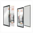 Porte-affiche clipsable A4 Nobo impression - noir 