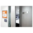 Porte-affiche clipsable A4 Nobo impression - argent