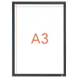 Porte-affiche clipsable A3 Nobo impression - noir 