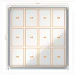 Vitrine d'intérieur Premium Plus - Magnétique - 12 x A4 - NOBO