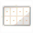 Vitrine d'extérieur Premium Plus - Magnétique - 8 x A4 - NOBO