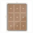 Vitrine d'int&eacute;rieur en li&egrave;ge Premium Plus - 9 x A4 - NOBO 