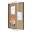 Vitrine d'int&eacute;rieur en li&egrave;ge Premium Plus - 9 x A4 - NOBO 