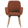 2 Fauteuils Tissu terracota 4 pieds boisvernis mont&eacute;s 
