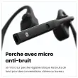 Casque sans-fil &agrave; conduction osseuse OpenComm2 - Bluetooth USB-A- noir 