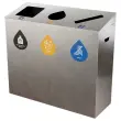 Poubelle 3 flux 60L 