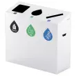 Poubelle 3 flux 110L