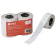 6 Rouleaux de 1000 étiquettes 21x12mm blanc pour pince 146492